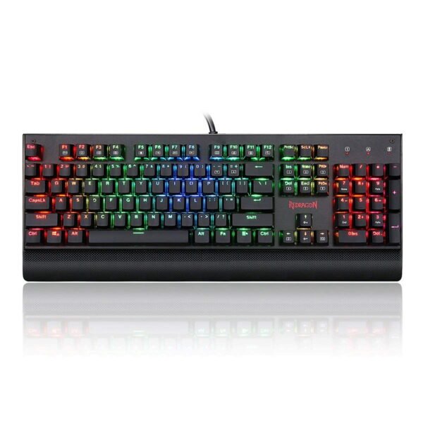 Redragon K557 RGB Backlit Waterproof Mechanical Gaming Keyboard with Blue Switches