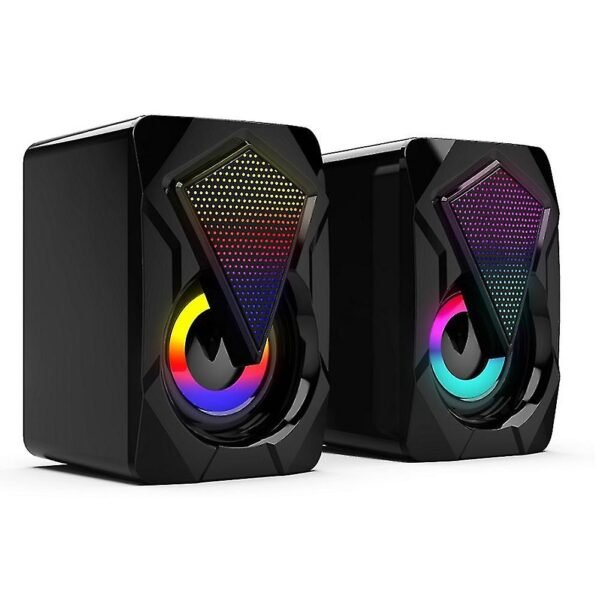 X2 Active Desktop Speakers 2.0 USB Mini RGB 3.5mm