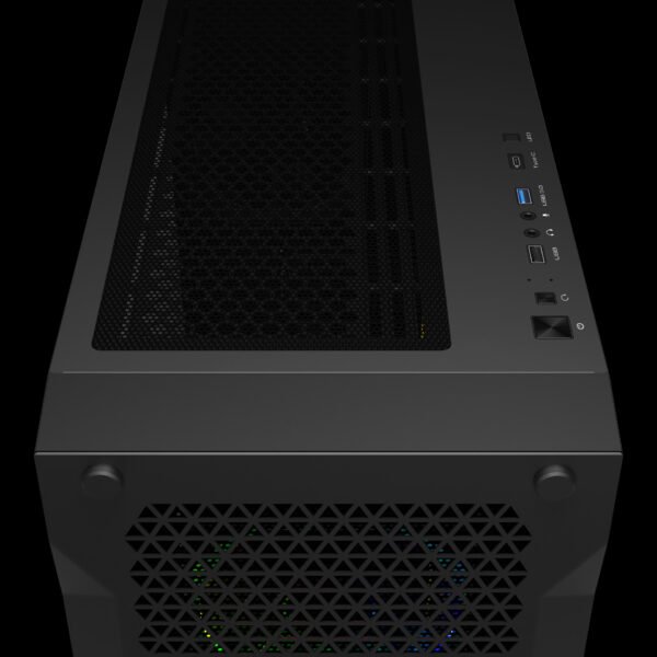 GAMDIAS ATHENA P1 MIDTOWER TG*1 / FAN*4 BLACK CASE - Image 3
