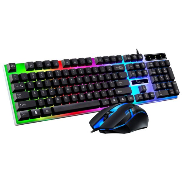 BAJEAL G21B BACKLIT KEYBOARD AND MOUSE BUNDLE - BLACK