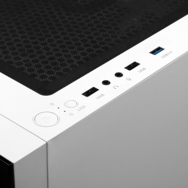 GAMDIAS TALOS E3 MIDTOWER TG*2 / FAN*3 WHITE CASE - Image 2