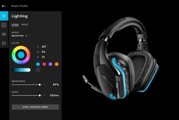 Logitech G935 Wireless DTS:X 7.1 Surround Sound LIGHTSYNC RGB PC Gaming Headset "OPENBOX" - Image 3