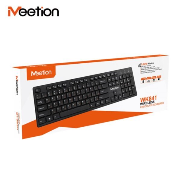Meetion MT WK841 2.4G Wireless Keyboard - BLACK