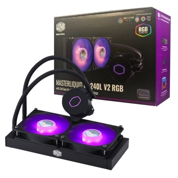 Cooler Master ML240L V2 RGB CPU Liquid Cooler - BLACK