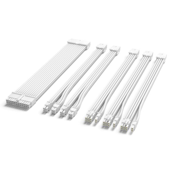 Colorful MOD Extension Combo Sleeved EXTENSION CABLE - WHITE - Image 2