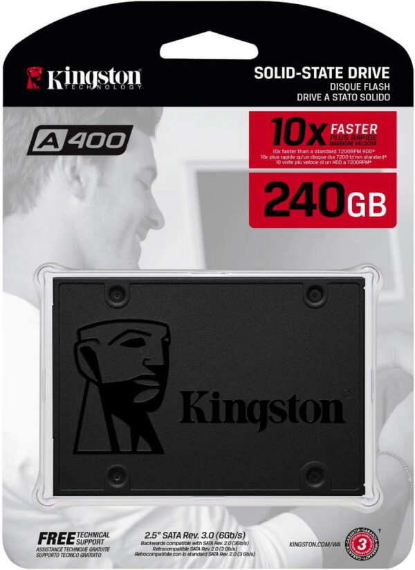 Kingston SSD 240GB A400 SATA 3 2.5" Internal SSD