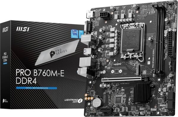 MSI PRO B760M-E DDR4 Desktop Motherboard