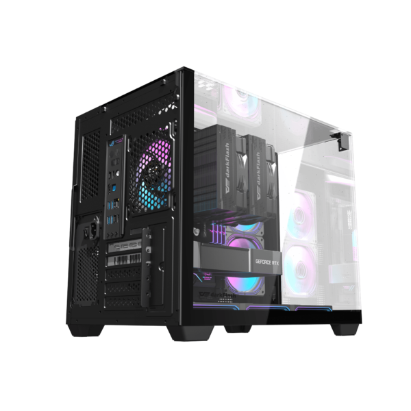 DarkFlash TH285M M-ATX PC Case - BLACK - Image 2