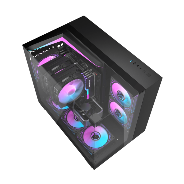 DarkFlash TH285M M-ATX PC Case - BLACK - Image 3